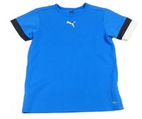 Modro-černo-bílé sportovní tričko s logem Puma