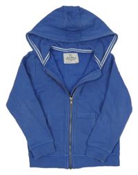 Modrá propínací mikina s kapucí M&S