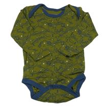 Khaki-tmavomodré body se zvířátky Lupilu