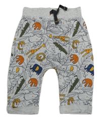 Světlešedo-barevné tepláky se zvířátky Primark