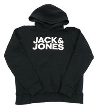 Černá mikina s kapucí Jack & Jones