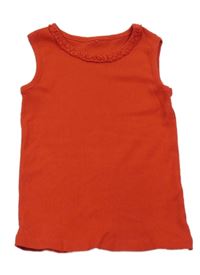 Červený žebrovaný top George