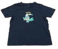 Tmavomodré tričko s tukanem Lupilu