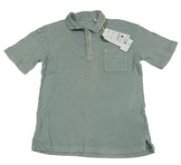 Nové - Světlezelené teplákové polo tričko C&A