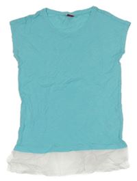 Světlemodro-bílá tunika S. Oliver