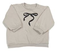 Béžová mikina s mašlí H&M