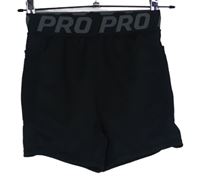 Dámské černé sportovní elastické kraťasy Shein 