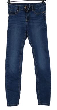 Dámské modré skinny rifle 