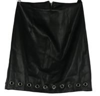 Dámská černá koženková sukně s cvočky Vero Moda 