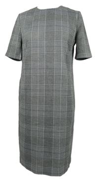 Dámské černo-šedé kostkované šaty Next 