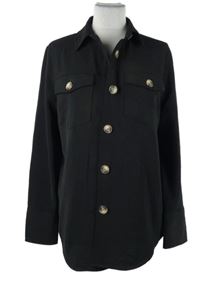 Dámská černá košilová bunda River Island 