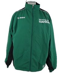 Pánská zeleno-černá šusťáková sportovní bunda s nápisy Masita 