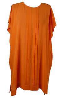 Dámská oranžová šifonová plážová tunika 