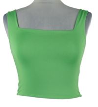 Dámský limetkový crop top Amisu