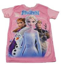 Růžové tričko s Frozen 