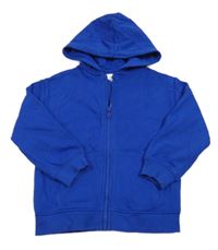 Safírová propínací mikina s kapucí M&S