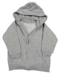 Světlešedá propínací mikina s kapucí Matalan