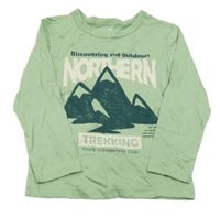 Zelené triko s potiskem H&M