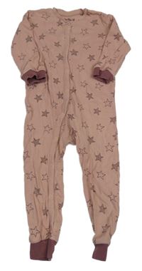 Světlerůžový overal s hvězdami Kuniboo