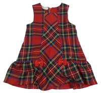 Červeno-zeleno-barevné šaty