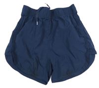 Tmavomodré šusťákové kraťasy 