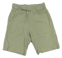 Khaki teplákové kraťasy H&M