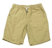 Béžové plátěné kraťasy Primark