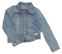 Nové - Modrá riflová crop bunda zn. Dunnes