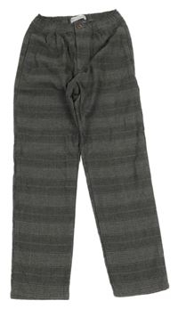 Šedé kostkované kalhoty Zara