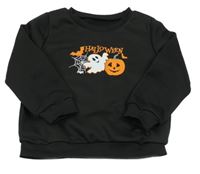 Černá mikina s duchem a dýní Shein