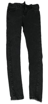 Tmavošedé šisované skinny rifle C&A