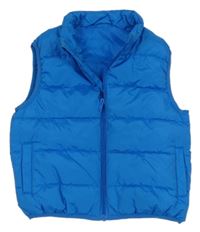 Modrá šusťáková zateplená vesta Dunnes