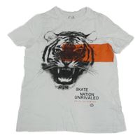 Bílé tričko s tygrem C&A