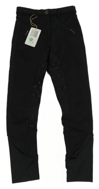 Nové - černé softshellové jezdecké kalhoty cCane