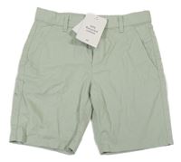 Nové - Světlezelené plátěné kraťasy H&M