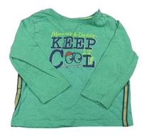 Zelené triko s nápisem S. Oliver