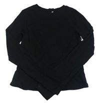 Černé crop triko H&M