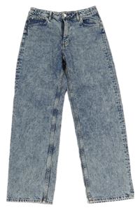 Modré plísňové loose fit rifle H&M