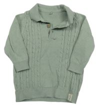 Šedý vzorovaný svetr s límečkem Geroge 