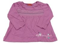 Růžová tunika s potiskem s. Oliver