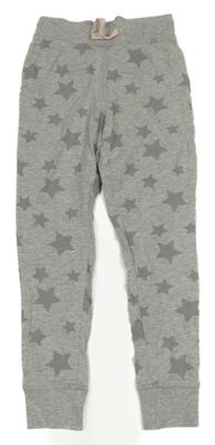 Šedé pyžamové kalhoty s hvězdičkami Pocopiano