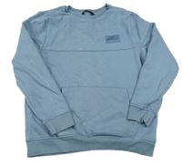 Modrošedá mikina s nášivkou George 