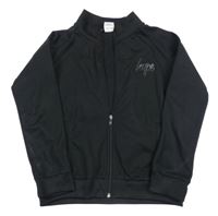 Černá propínací sportovní  mikina s logem Hype