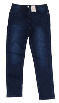 Tmavomodré skinny rifle Matalan