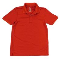 Červené funkční polo tričko Decathlon