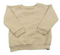 Béžová žebrovaná mikina Primark