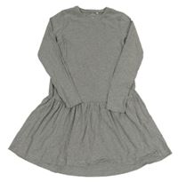 Šedé melírované šaty name it.