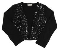 Černé bolérko s flitry H&M