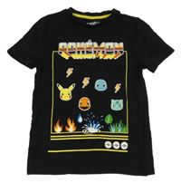 Černé tričko s pokémony