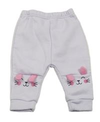 Světlefialové teplé tepláky s čumáčky 